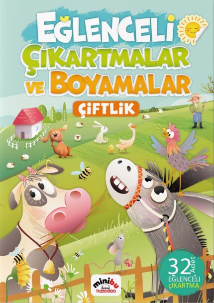 Eğlenceli Çıkartmalar ve Boyamalar – Çiftlik